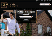 Tablet Screenshot of garlandinsurancefl.com